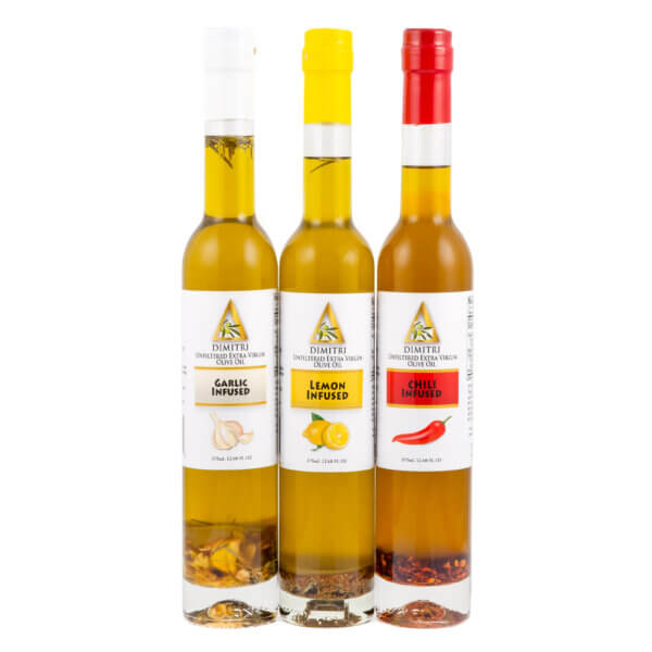 Infused Unfiltered EVOO Trio (375ml)