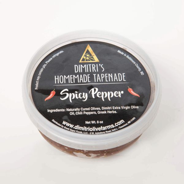 Dimitri's Spicy Pepper Infused Tapenade (8oz)