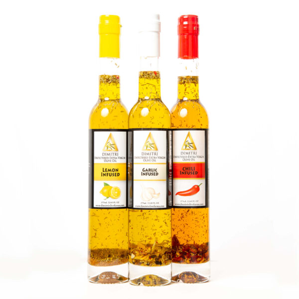 Infused Unfiltered EVOO Trio (375ml) - Image 2