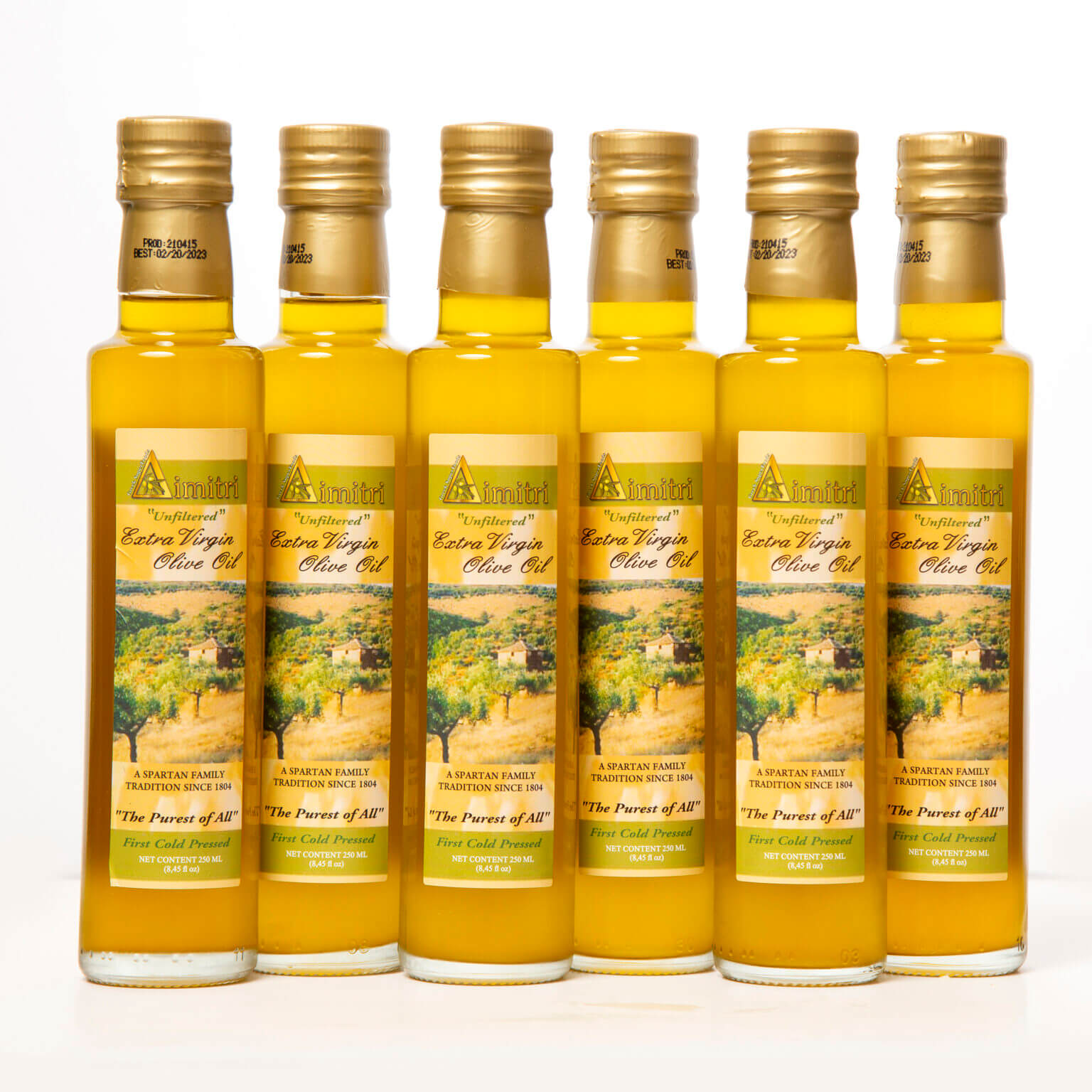 Unfiltered Extra Virgin Olive Oil Dimitri Extra Virgin Olive Oil