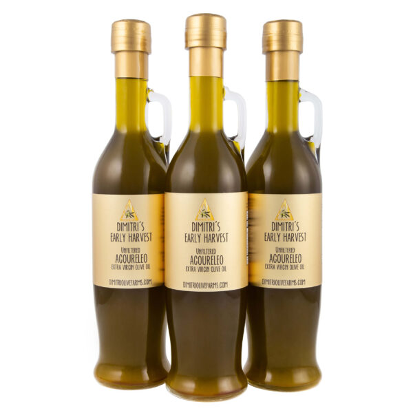 "AGOURELEO" Early Harvest Unfiltered EVOO Trio (500ml)