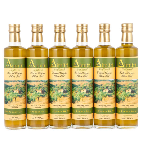 6 Pack Dimitri's Unfiltered EVOO (500ml) - Image 2