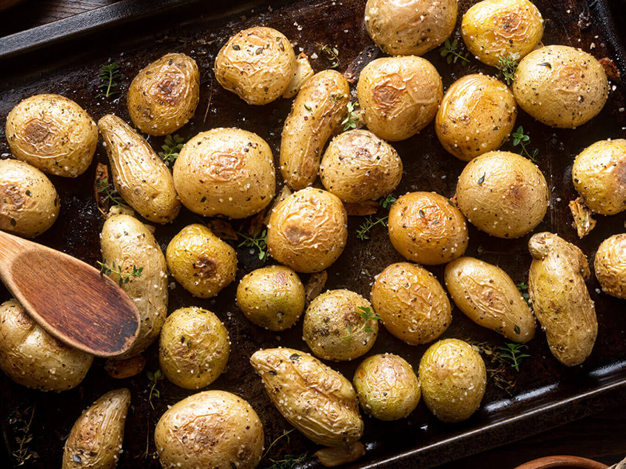 Oven Roasted Potatoes Cover Dimitri Extra Virgin Olive Oil
