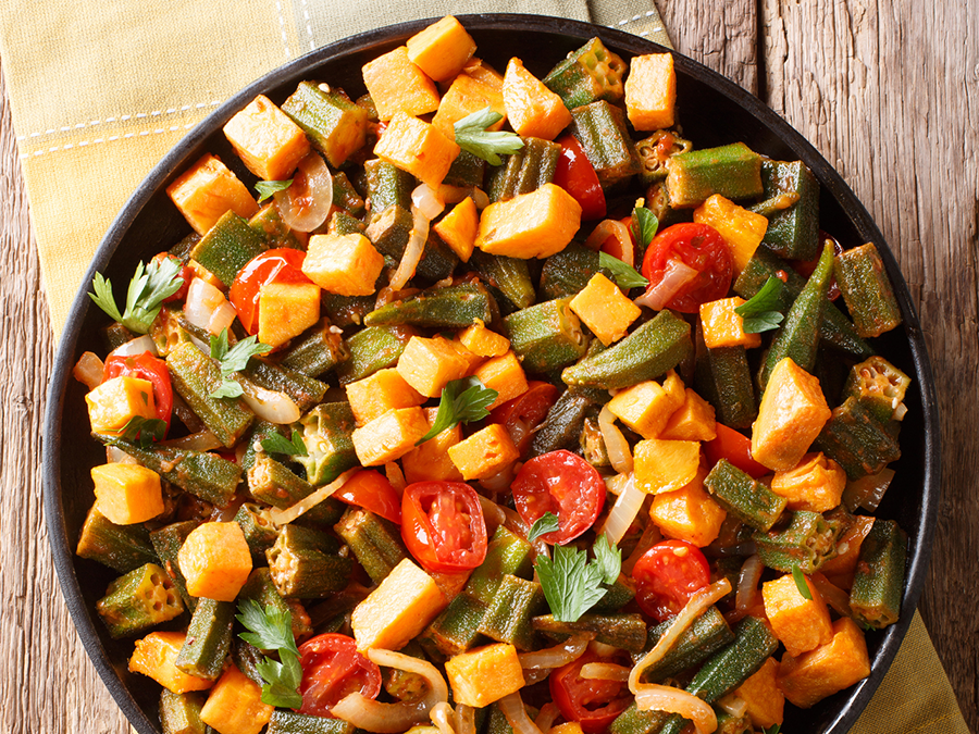 Greek Roasted Okra Dimitri Extra Virgin Olive Oil
