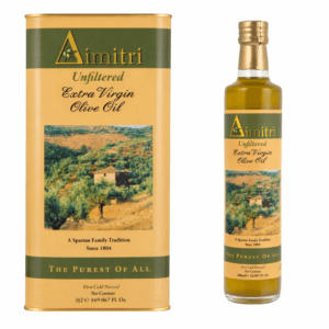 Dimitri Unfiltered Extra Virgin Olive Oil (5LT can & 500ML glass combo starter pack)
